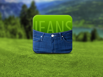 Jeans iOS icon green icon ios jeans nature