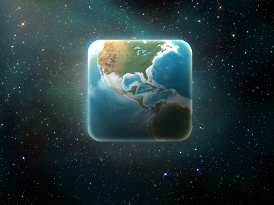 One layer earth icon arrow color colorfull design earth icon ios os planet reflection refresh ui