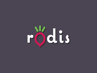 Radis Logo design johnsen kasper logo radis