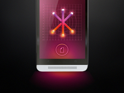 Ui Smartphone bored dark design glow interface play user work