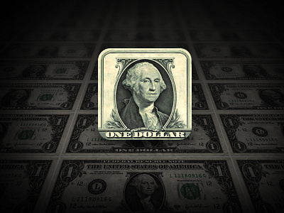 1 Dollar iOS icon america color design dollar icon ios money os reflection refresh ui usa