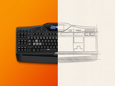 Gaming Keyboard Concept buttons drawing gaming keyboard sketch