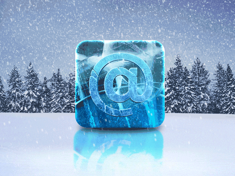 Ice iOS Icon animation blue frozen gif ice icon ios snow winter