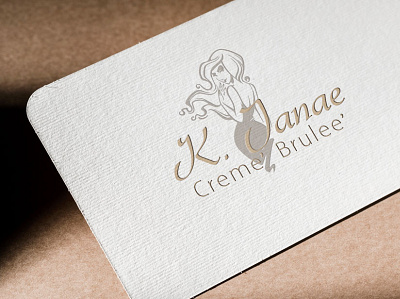 K. Janae Logo brand identity branding business logo design flat logo minimal