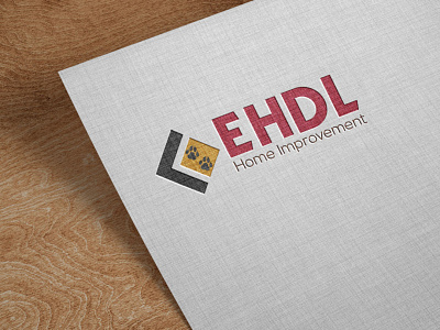 EHDL Home Improvement brand identity branding business logo design flat logo minimal vector