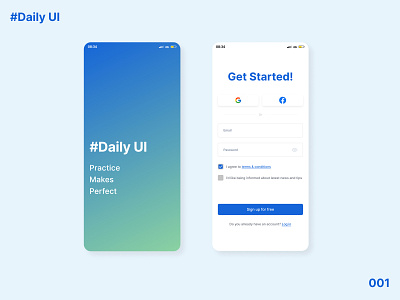 DailyUI Challenge #001 - Sign Up