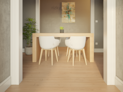 Dining Room v2 (5th Sketchup Project) blender furniture design interior design sketchup