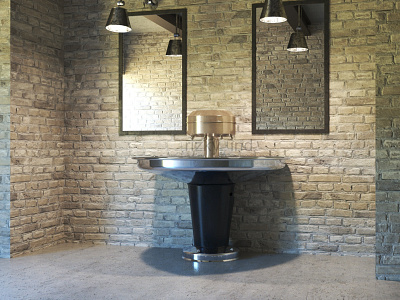 Sink Display v2 (6th 3Dsmax Project) 3dsmax blender furniture design interior design sketchup