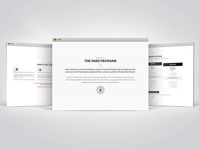 Crossfit Screens clean crossfit minimal pricing table webdesign website white space