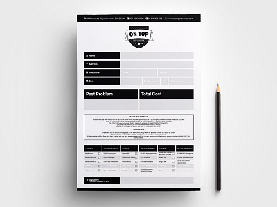 Pest Control Invoice