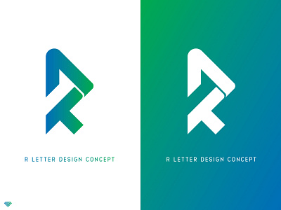 R Letter Design Concept branding graphic design letter letter logo lettering lettermark logo minimal r letter