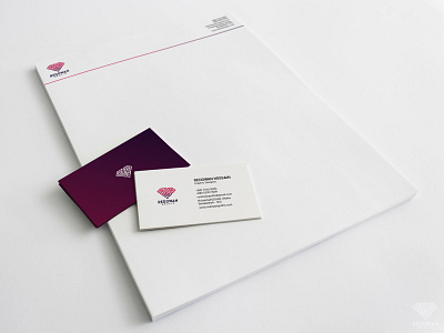 Business Card with Letterhead business card card design graphic design letterhead simple