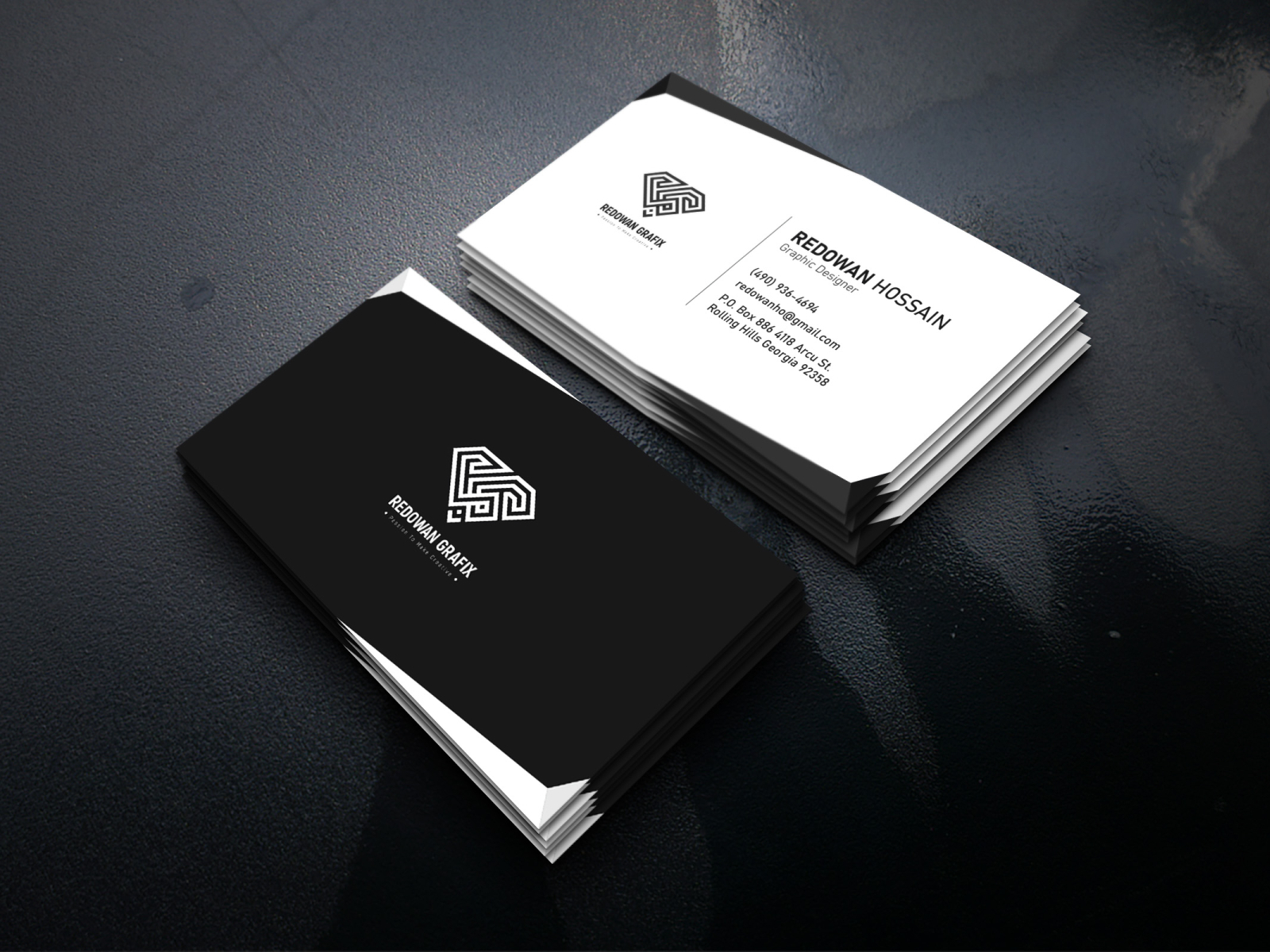 Business Card Design by Sekh Md. Redowan Hossain on Dribbble