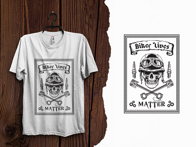 T-Shirt Design biker t shirt branding clothing fashion graphic design illustration t shirt design tee design topic biker lives matter! tshirt