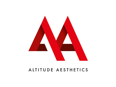 Altitude Aesthetics aa aesthetics altitude brand branding clothing geometric gym illustrator logo minimal vector