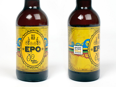 That Old 'EPO' beer bicycle bike bottle cogs cycle design epo label olympics retro victorian