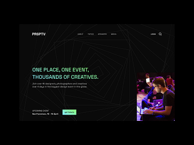 PRSPTV© - Design Conference art art direction branding conference design minimal typography ui web website