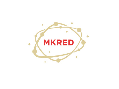 MayakRed ✦ Logo agency atom brand brand identity branding design dev development digital identity logo logotype particles
