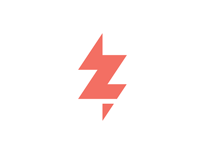 Zeda Z Bolt angle bolt geometric letter lightening logo pencil red shape sharp z