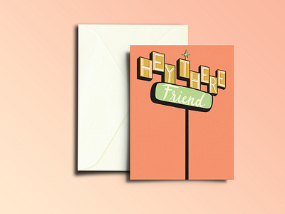 Mid Century Modern Greeting Card