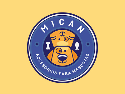 Mican Logo animal brand branding cat dog dogandcat logo logo design logodesign logodesigns logos logotype pet vector