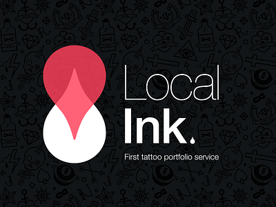 Local Ink Logo geolocation ink local logo tattoo