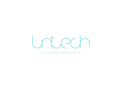 Intech logo innovative logo round thin