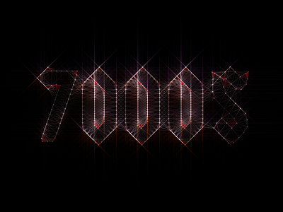 7000$ Logo 7000 after effects band logo plexus rock shine trapcode