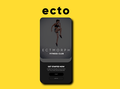 ecto gym club concept and design animation branding design illustration illustrator logo ui ui design uidesign ux ux design