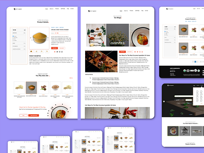 Earth Ingredient An website design for spices, herbs, veges, etc
