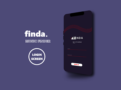 finda music finder branding design illustration logo ui ui design uidesign ux ux design vector