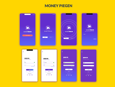 Money Piegen Send cards branding design illustration logo ui ui design uidesign ux ux design vector