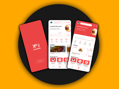 Experience Food App branding design illustration logo ui ui design uidesign ux ux design vector