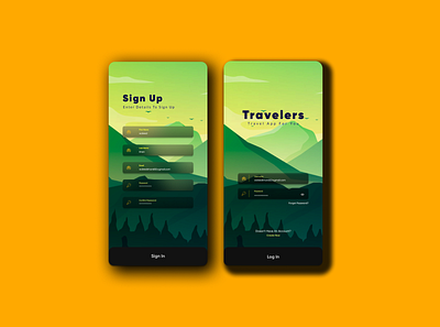 Travelers Hotel Booking app design branding design illustration logo ui ui design uidesign ux ux design vector