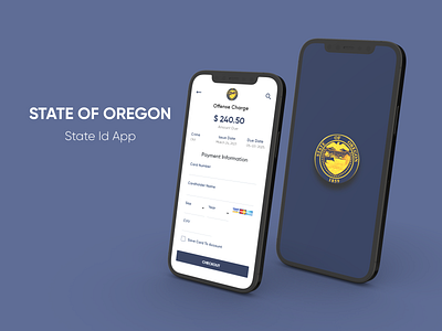 State of oregon State ID app branding design illustration logo ui ui design uidesign ux ux design vector