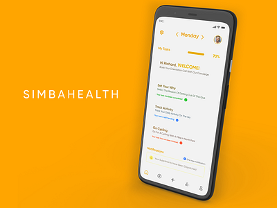 SIMBAHEALTH branding design illustration logo ui ui design uidesign ux ux design vector