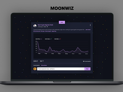 MOONWIZ CRYPTO STATS WEB DESIGN