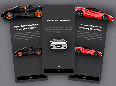 MWKB Car Design OnBaording Screens branding design illustration logo onboarding ui ui design uidesign ux ux design vector