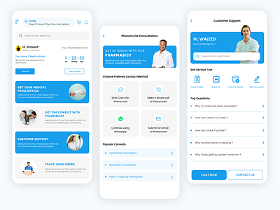 Refill Prescription App Design