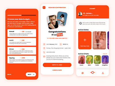 KAMMIT DATING APP DESIGN