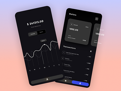 Money Manager Mobile App Design