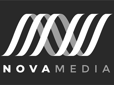Nova Media Logo Design app art design flat illustration illustrator logo minimal ui ux