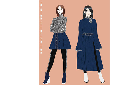 Denim Fashion denim design dress fashion fashion design fashion illustration fashionista illustration outfits styles