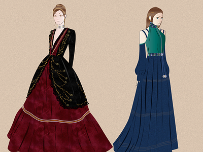 Summer Event Gown 2021 fashion illustration