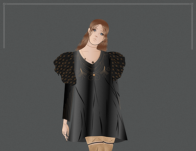 Dark Luxury 2021 Collection Pt. 1 artist digital art digital illustration fashion illustration illustration
