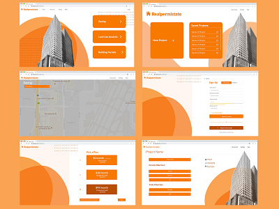 Realpermistate Prototype Web App Pages app design ui