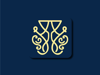 Beauty Match Logo blue branding design logo logodesign logotyp stylish yellow