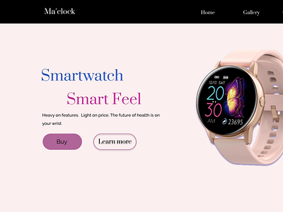 Ma´clock Landing Page