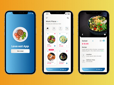 Love eat app app beginner comida cooking design food restaurant
