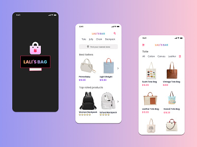 Lali´s Bag App app bag beginner e commerce online store shop store